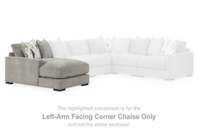 Aslan Court Left-Arm Facing Corner Chaise | Flax | Ancho: 96.5cm - Alto: 91.4cm - Prof: 165.1cm
