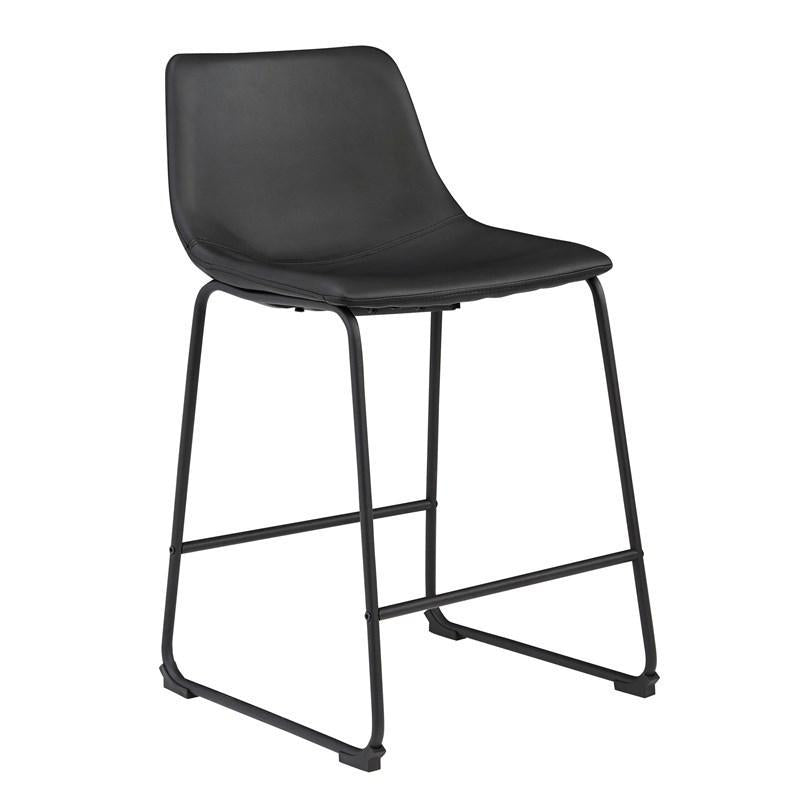 Centiar Counter Height Bar Stool | Black | Ancho: 47.6cm - Alto: 87.6cm - Prof: 54.6cm