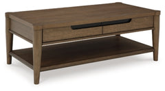 Roanhowe Coffee Table | Brown | Ancho: 127.0cm - Alto: 48.6cm - Prof: 66.0cm