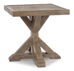 Beachcroft Outdoor End Table | Beige | Ancho: 56.5cm - Alto: 56.5cm - Prof: 56.5cm