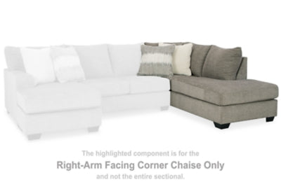Creswell Right-Arm Facing Corner Chaise | Stone | Ancho: 94.0cm - Alto: 99.1cm - Prof: 221.0cm