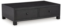 Foyland Coffee Table | Black | Ancho: 139.4cm - Alto: 43.5cm - Prof: 81.3cm