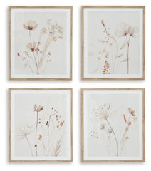 Bondner Wall Art (Set of 4) | Beige/Rust | Ancho: 58.7cm - Alto: 68.6cm - Prof: 3.8cm