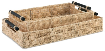 Halima Tray (Set of 2) | Tan | Ancho: 609.6 - Alto: 101.6 - Prof : 355.6