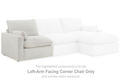 Gimma Left-Arm Facing Corner Chair | Gray | Ancho: 965.2 - Alto: 914.4 - Prof : 1041.4