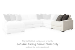 Elissa Court Left-Arm Facing Corner Chair | Vanilla | Ancho: 96.5cm - Alto: 91.4cm - Prof: 104.1cm