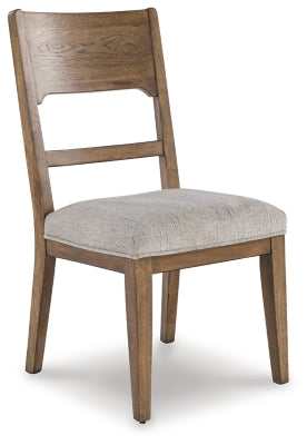 Cabalynn Dining Chair | Oatmeal/Light Brown | Ancho: 52.1cm - Alto: 100.7cm - Prof: 64.5cm