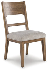 Cabalynn Dining Chair | Oatmeal/Light Brown | Ancho: 52.1cm - Alto: 100.7cm - Prof: 64.5cm