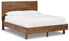 Isanti Queen Panel Bed | Light Brown | Ancho: 172.1cm - Alto: 116.5cm - Prof: 214.3cm