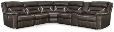 Kincord 4-Piece Power Reclining Sectional | Midnight | Ancho: 281.9cm - Alto: 104.1cm - Prof: 320.0cm