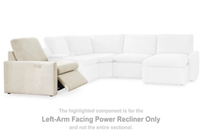 Hartsdale Left-Arm Facing Power Recliner | Linen | Ancho: 965.2 - Alto: 977.9 - Prof : 1016.0