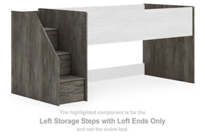 Frandern Left Almacenamiento Steps con Loft Ends
