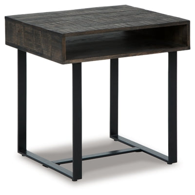 Kevmart End Table | Grayish Brown/Black | Ancho: 609.6 - Alto: 622.3 - Prof : 511.3