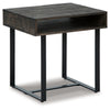 Kevmart End Table | Grayish Brown/Black | Ancho: 609.6 - Alto: 622.3 - Prof : 511.3