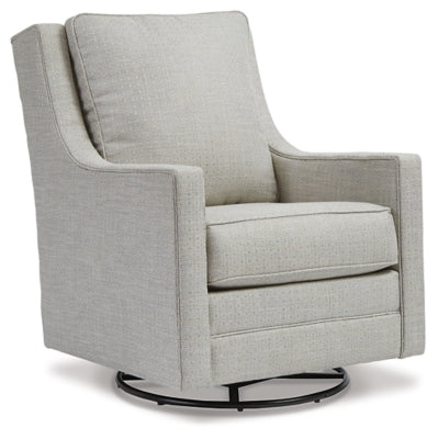 Kambria Swivel Glider Accent Chair | Frost | Ancho: 75.9cm - Alto: 102.9cm - Prof: 95.2cm