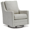 Kambria Swivel Glider Accent Chair | Frost | Ancho: 75.9cm - Alto: 102.9cm - Prof: 95.2cm