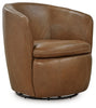 Kierreys Swivel Accent Chair | Caramel | Ancho: 79.4cm - Alto: 80.3cm - Prof: 73.7cm