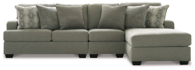 Keener 3-Piece Sectional with Chaise | Ash | Ancho: 3149.6 - Alto: 990.6 - Prof : 1701.8