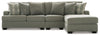 Keener 3-Piece Sectional with Chaise | Ash | Ancho: 3149.6 - Alto: 990.6 - Prof : 1701.8