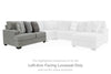 Keener Left-Arm Facing Loveseat | Ash | Ancho: 1524.0 - Alto: 990.6 - Prof : 990.6