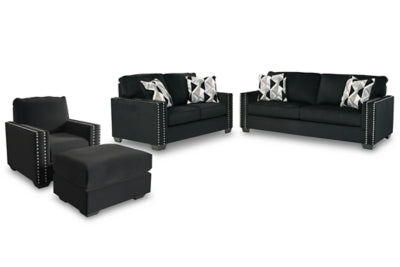 Gleston Sofa, Loveseat, Chair, and Ottoman | Onyx | Ancho: 0.0cm - Alto: 0.0cm - Prof: 0.0cm