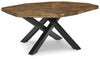 Haileeton Coffee Table | Brown/Black | Ancho: 112.4cm - Alto: 45.4cm - Prof: 101.9cm