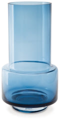 Bealen Vase | Dark Blue | Ancho: 17.8cm - Alto: 34.3cm - Prof: 17.8cm