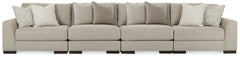 Lyndeboro 4-Piece Sectional Sofa | Wicker | Ancho: 447.0cm - Alto: 99.1cm - Prof: 111.8cm