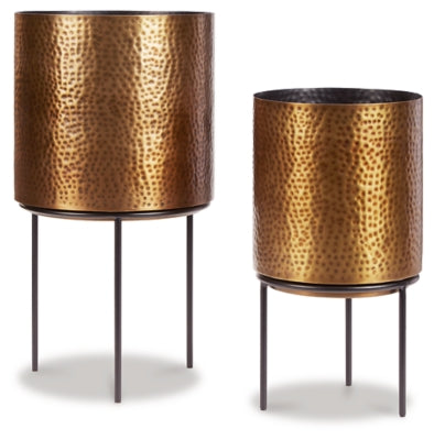Donisha Planter (Set of 2) | Antique Brass Finish | Ancho: 0.0 - Alto: 0.0 - Prof : 0.0