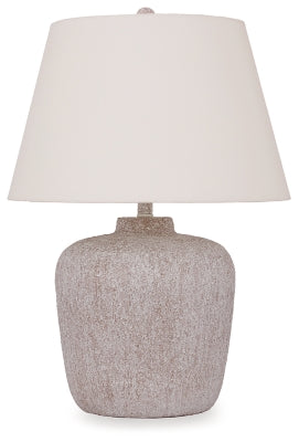 Danry Table Lamp | Distressed Cream | Ancho: 48.9cm - Alto: 69.2cm - Prof: 48.9cm