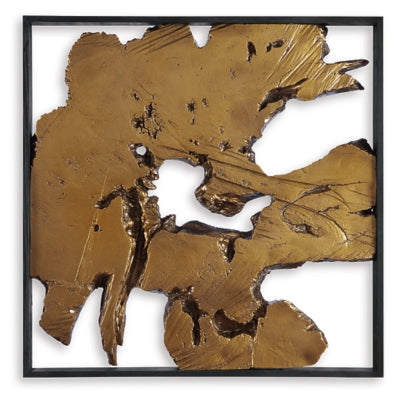 Fabiana Wall Decor | Black/Gold Finish | Ancho: 66.4cm - Alto: 66.4cm - Prof: 4.1cm