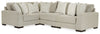 Lyndeboro 4-Piece Sectional | Wicker | Ancho: 335.3cm - Alto: 99.1cm - Prof: 236.2cm