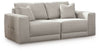 Next-Gen Gaucho 2-Piece Sectional Loveseat | Gray | Ancho: 213.4cm - Alto: 91.4cm - Prof: 106.7cm