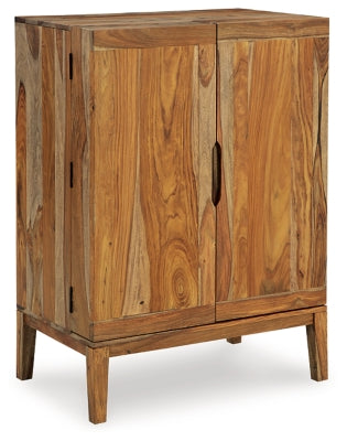 Dressonni Bar Cabinet | Brown | Ancho: 81.0cm - Alto: 114.3cm - Prof: 50.2cm