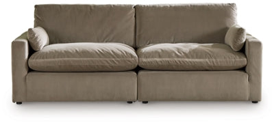 Sophie 2-Piece Sectional Loveseat | Cocoa | Ancho: 233.7cm - Alto: 91.4cm - Prof: 104.1cm