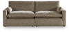 Sophie 2-Piece Sectional Loveseat | Cocoa | Ancho: 233.7cm - Alto: 91.4cm - Prof: 104.1cm