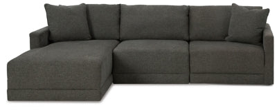 Evey 3-Piece Sectional with Chaise | Granite | Ancho: 271.8cm - Alto: 94.0cm - Prof: 175.3cm