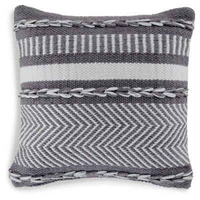 Yarnley Pillow | Gray/White | Ancho: 40.6cm - Alto: 40.6cm - Prof: 0.0cm