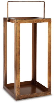 Briana Lantern | Antique Brass Finish | Ancho: 25.4cm - Alto: 53.3cm - Prof: 25.4cm