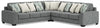 Castano 3-Piece Sectional | Jewel | Ancho: 3251.2 - Alto: 990.6 - Prof : 3251.2