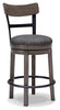 Caitbrook Counter Height Bar Stool | Gray | Ancho: 48.3cm - Alto: 94.6cm - Prof: 47.0cm