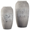Dimitra Vase (Set of 2) | Brown/Cream | Ancho: 20.3cm - Alto: 37.5cm - Prof: 20.3cm