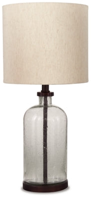 Bandile Table Lamp | Clear/Bronze Finish | Ancho: 25.4cm - Alto: 57.2cm - Prof: 25.4cm