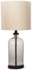 Bandile Table Lamp | Clear/Bronze Finish | Ancho: 25.4cm - Alto: 57.2cm - Prof: 25.4cm