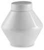 Domina Jar (Set of 2) | White | Ancho: 15.2cm - Alto: 15.2cm - Prof: 15.2cm