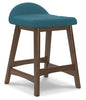 Lyncott Counter Height Bar Stool | Blue/Brown | Ancho: 48.3cm - Alto: 73.0cm - Prof: 50.2cm