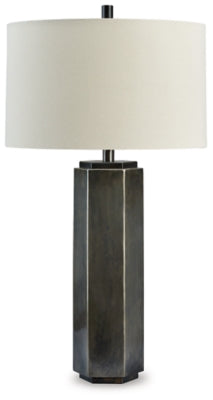 Dirkton Table Lamp | Antique Pewter Finish | Ancho: 43.5cm - Alto: 79.7cm - Prof: 43.5cm