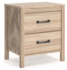 Battelle Nightstand | Tan | Ancho: 54.6cm - Alto: 62.2cm - Prof: 41.3cm