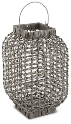 Evonne Lantern | Antique Gray | Ancho: 20.3cm - Alto: 35.6cm - Prof: 20.3cm