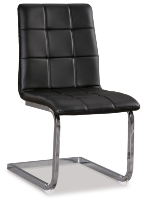 Madanere Dining Chair | Black/Chrome Finish | Ancho: 460.5 - Alto: 908.05 - Prof : 584.2